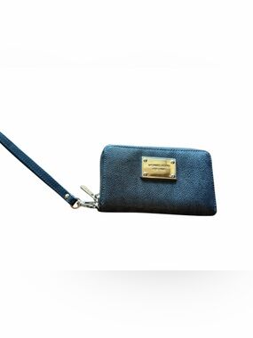 Black Leather Michael Kors  Wristlet